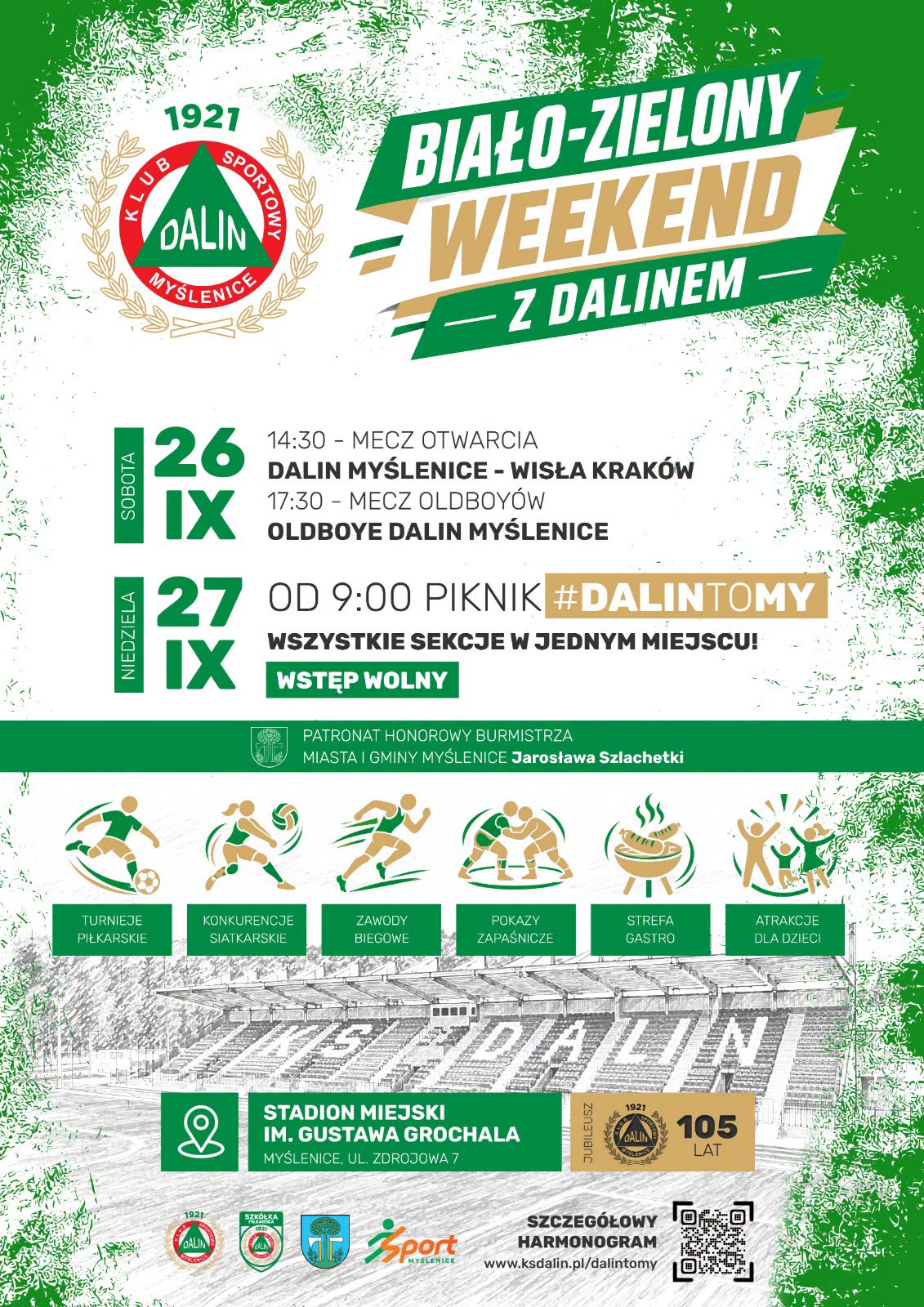 Biało-Zielony Weekend z Dalinem! Dwa dni świętowania na nowym stadionie